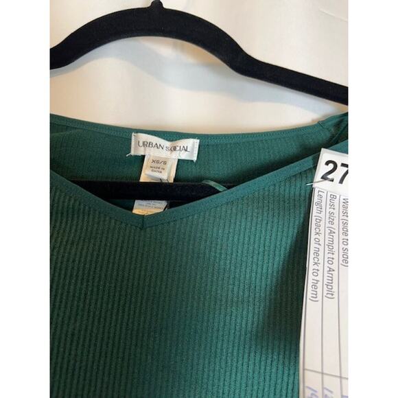 Urban Social Off The Shoulder Long Sleeve Top Snow Pine Size XS Boho - Picture 3 of 9